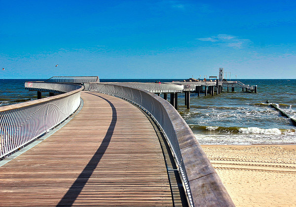 Strandvorplatz in der Nähe der Ferienwohnung Koserow